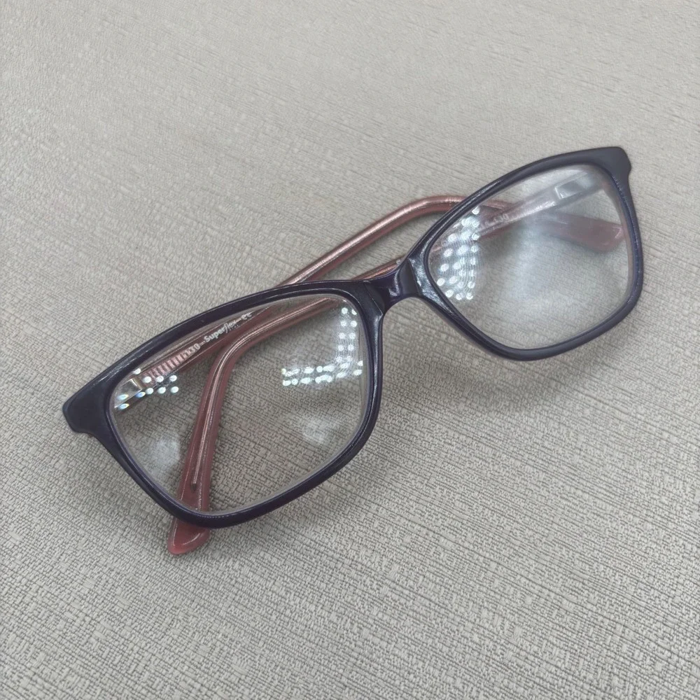 Superflex SFK-194 Purple Pink Floral Eyeglasses Frames 48-15-130 Women Kids
